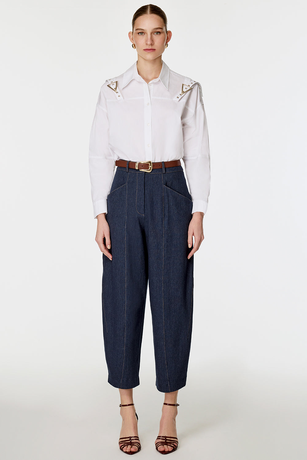 Denim Baggy Pantolon LACİVERT