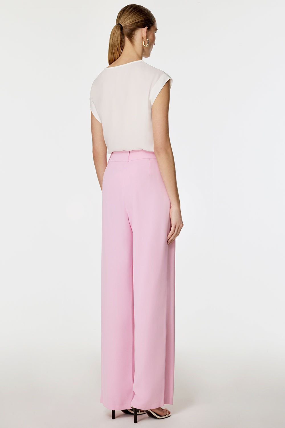 Önü Pilikaşeli Pantolon PEMBE