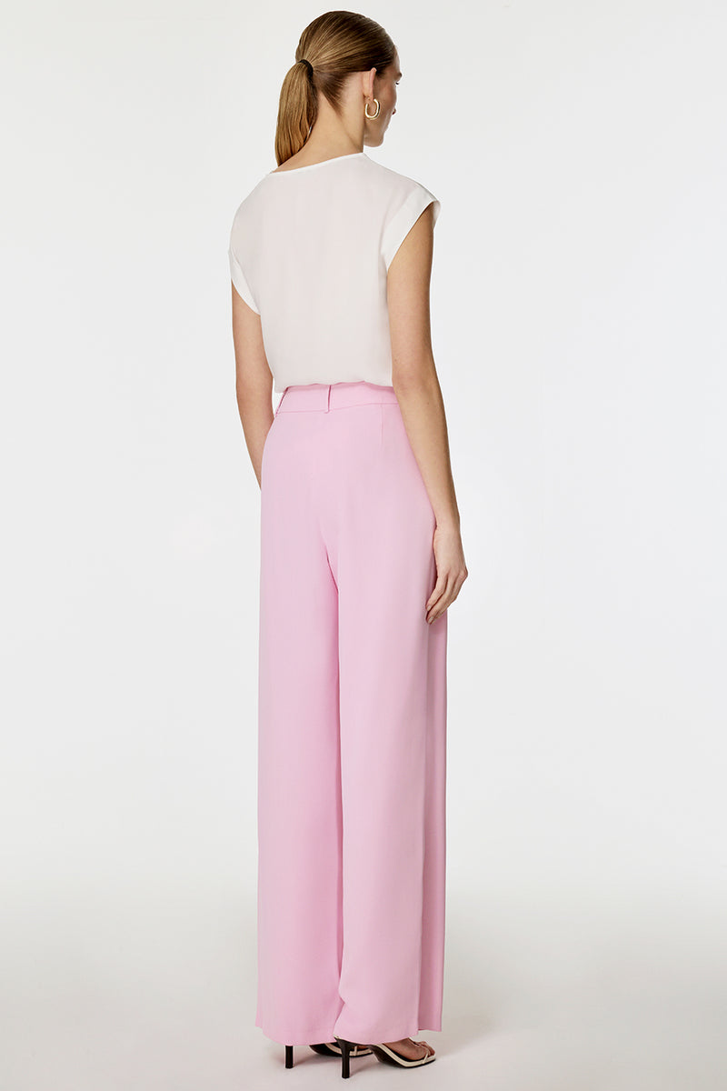Önü Pilikaşeli Pantolon PEMBE