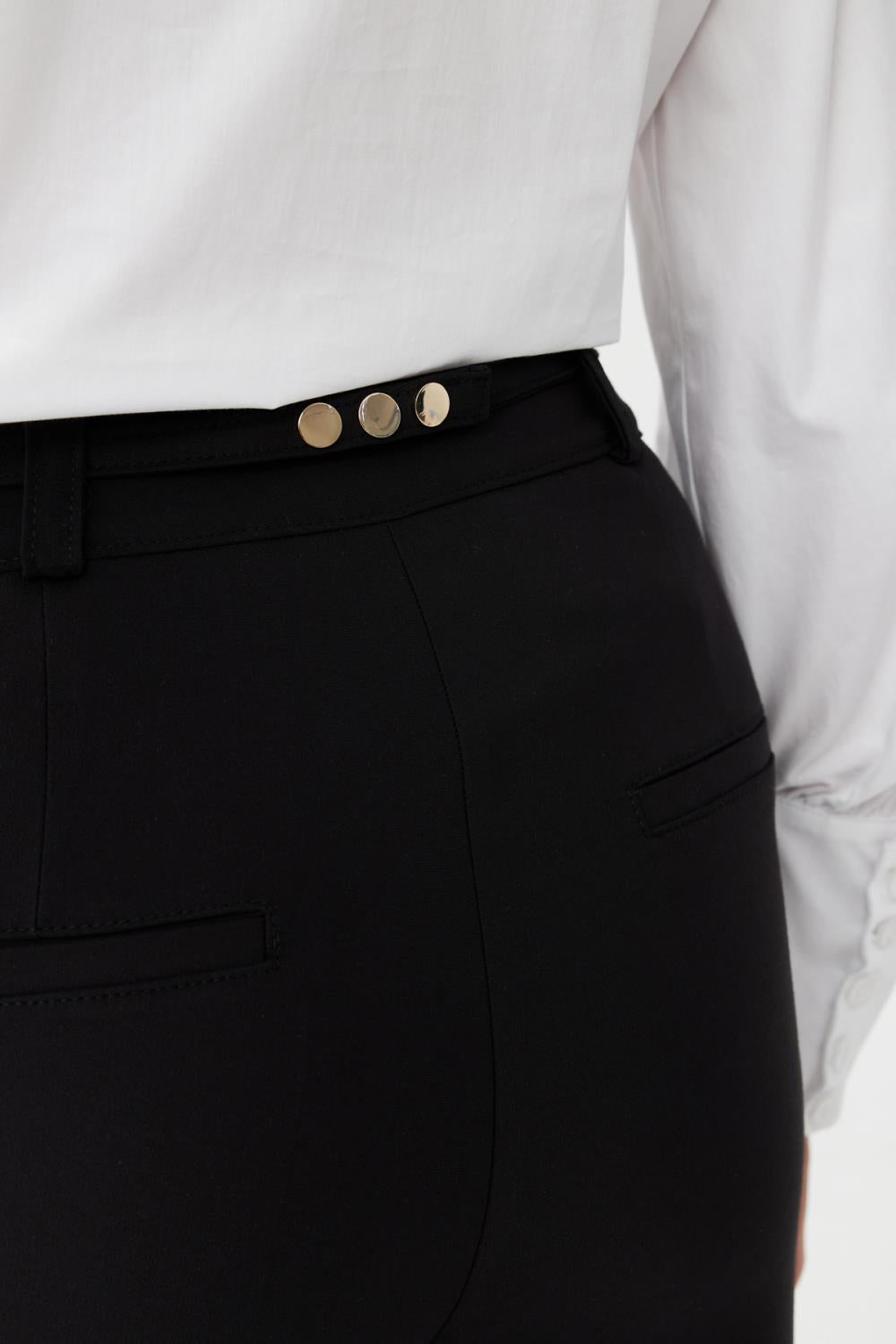 Yüksek Bel Geniş Paça Pantolon