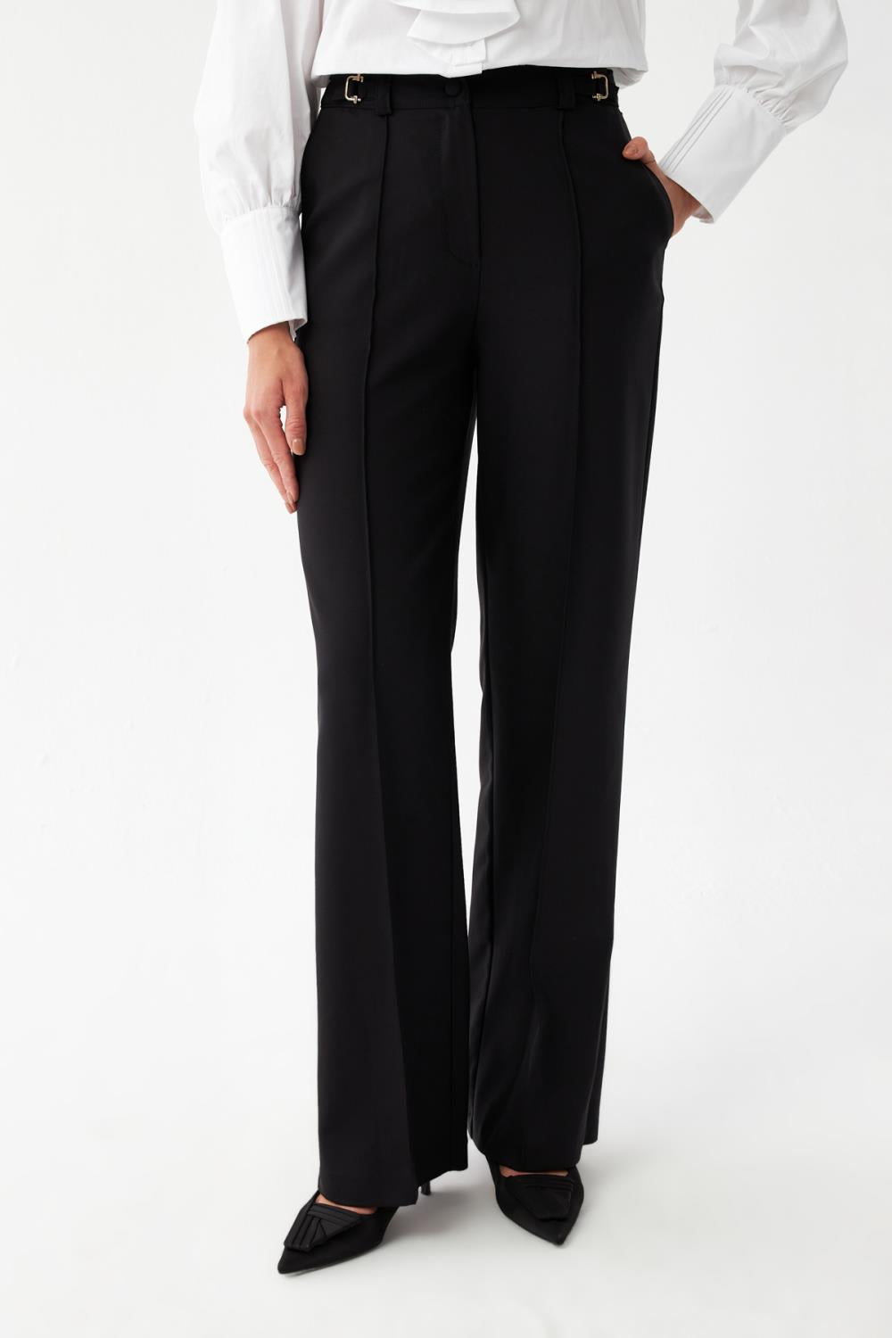 Yüksek Bel Geniş Paça Pantolon