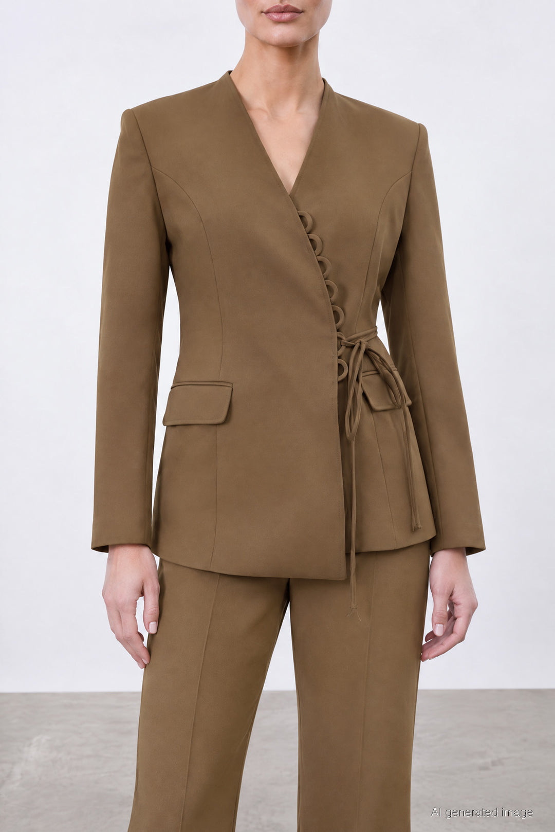 PANTOLONLU TAKIM CAMEL