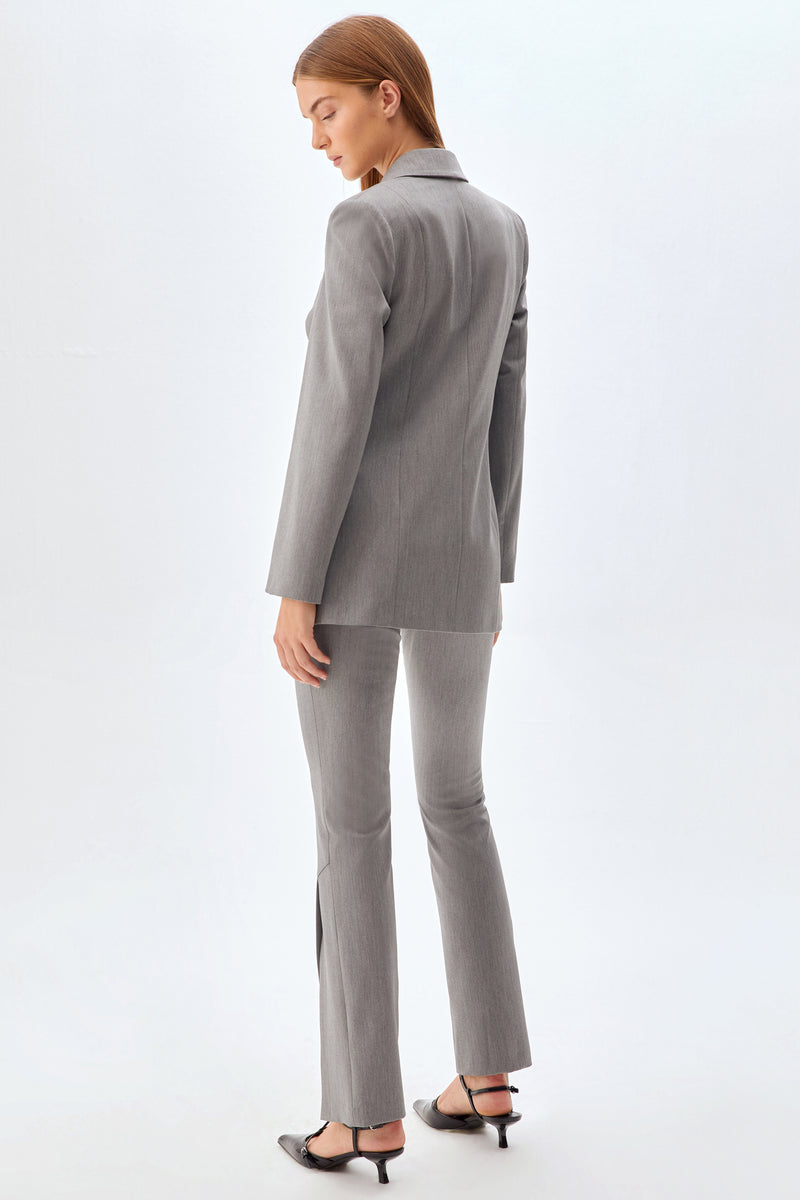Regular Fit Ceket Pantolon Takım GRİ