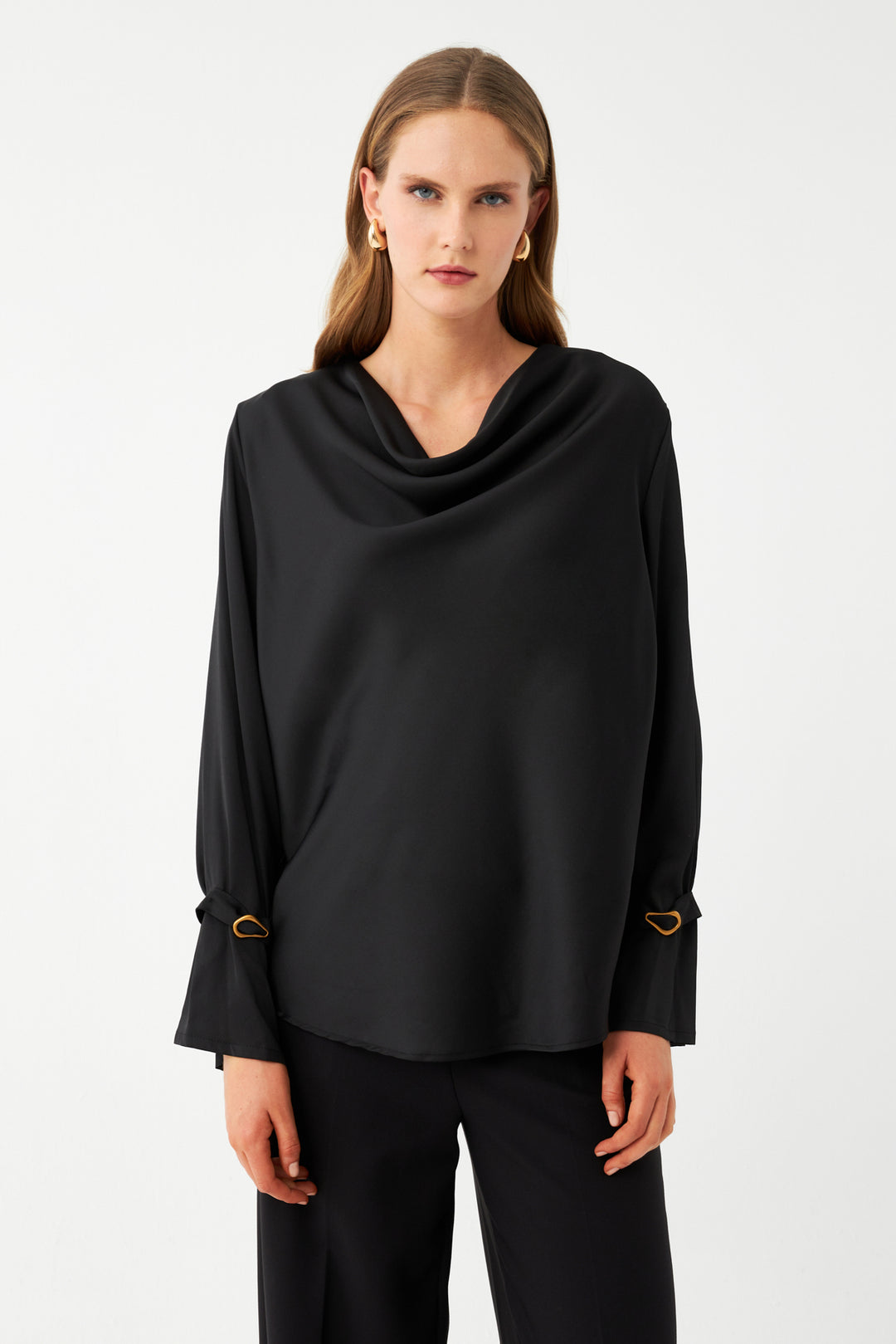 Drape Yaka Bluz
