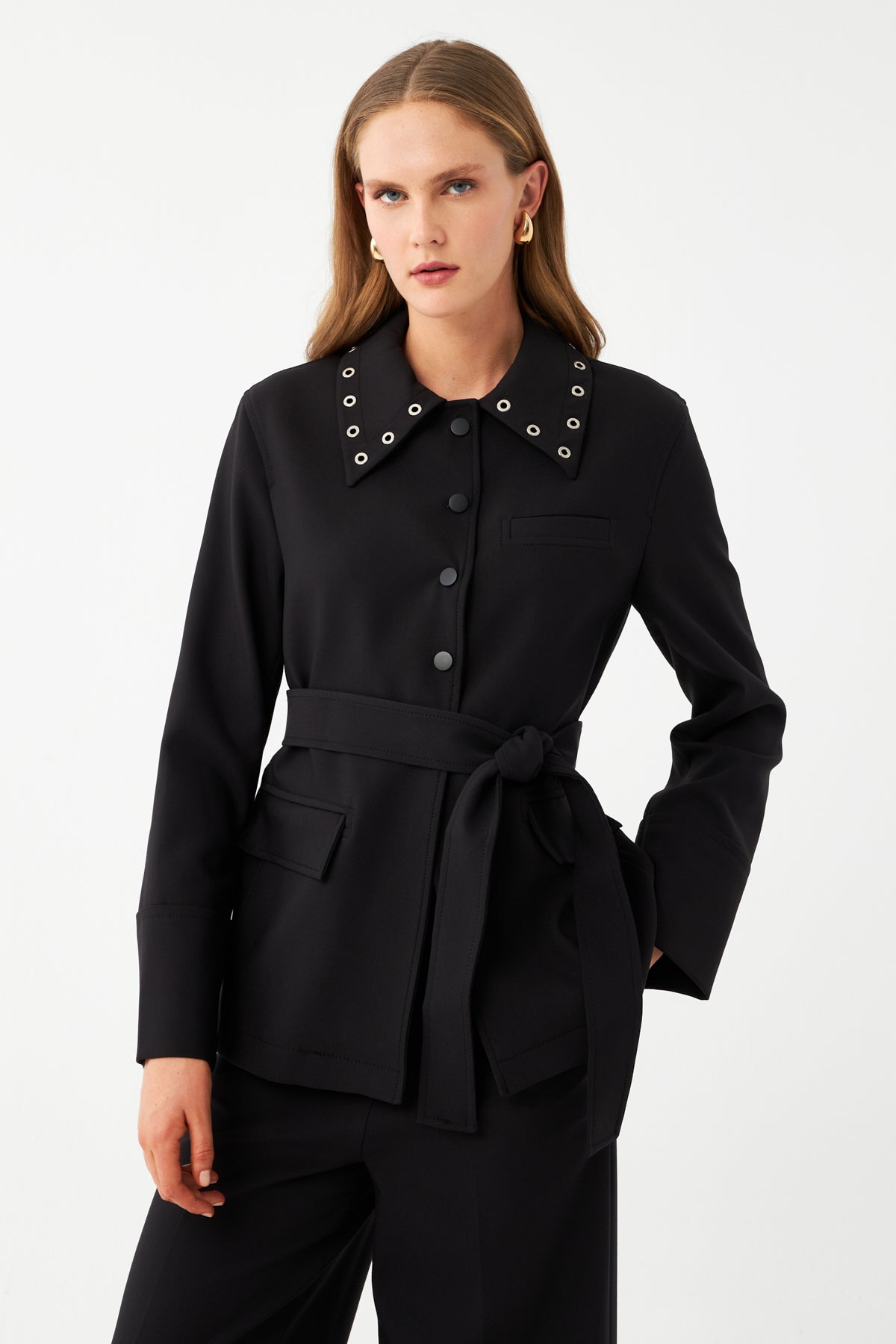 Kuşaklı Blazer Ceket