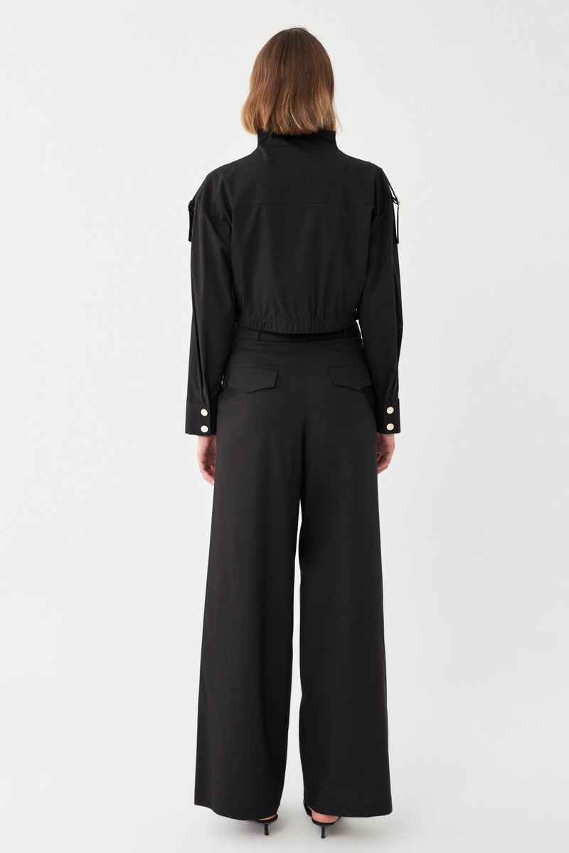 Straight-Fit Düğmeli Takım SİYAH