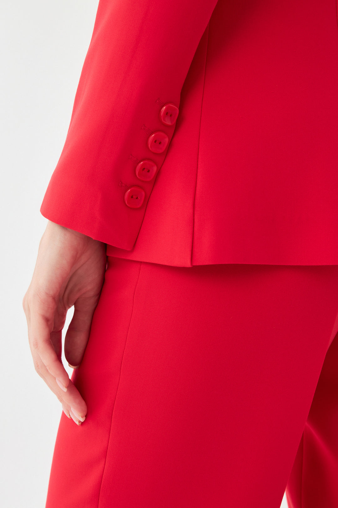 Tek Düğmeli Blazer-Pantolon Takım