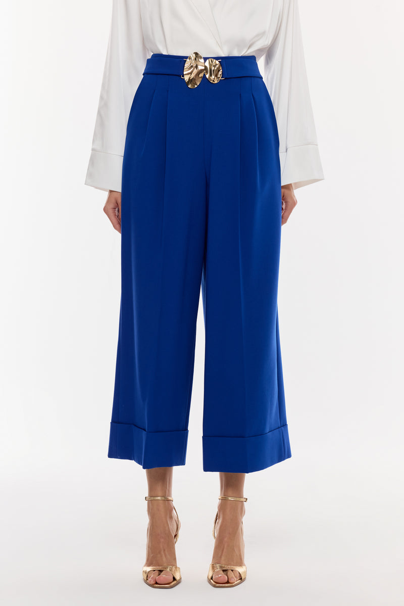 Tokalı Kısa Paça Pantolon